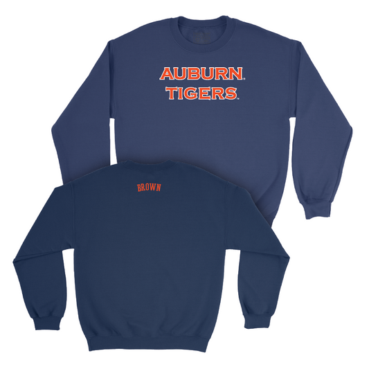 Auburn Women's Gymnastics Navy Sideline Crew - Ananda Brown Small