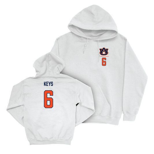 Auburn Football White Logo Hoodie - Austin Keys Small