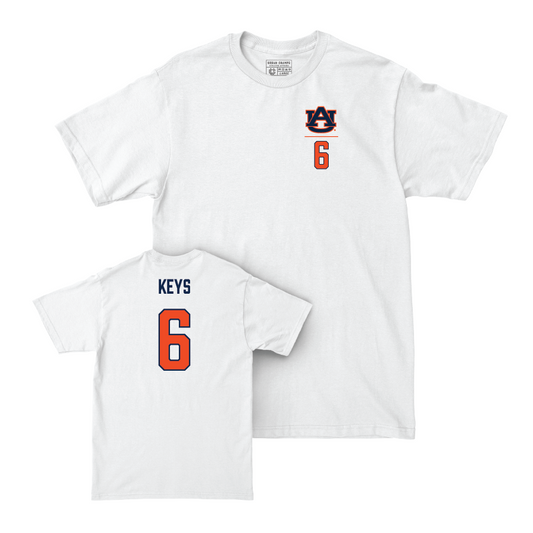 Auburn Football White Logo Comfort Colors Tee - Austin Keys Small