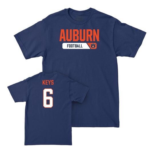 Auburn Football Navy Staple Tee - Austin Keys Small