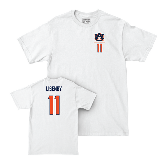 Auburn Softball White Logo Comfort Colors Tee - Aubrie Lisenby Small