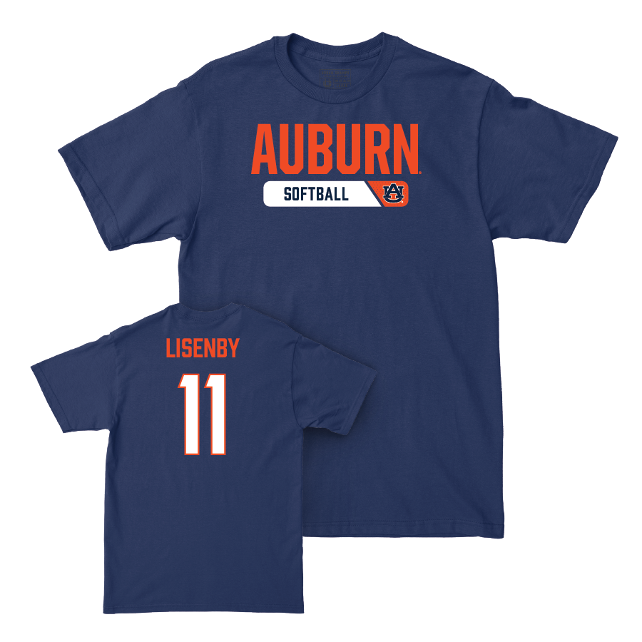 Auburn Softball Navy Staple Tee - Aubrie Lisenby Small