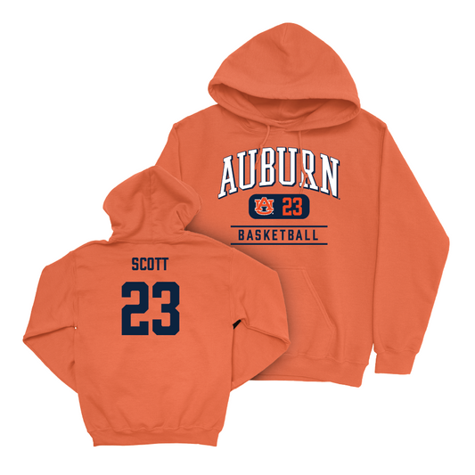 Auburn Men's Basketball Orange Arch Hoodie - Addarin Scott Small