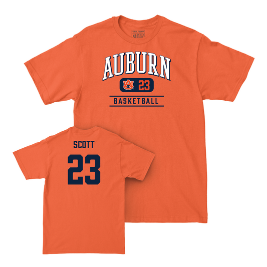 Auburn Men's Basketball Orange Arch Tee - Addarin Scott Small