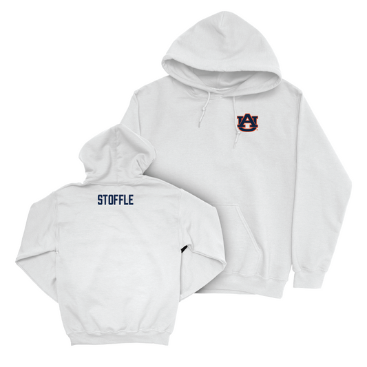 Auburn Men's Swim & Dive White Logo Hoodie - Aidan Stoffle Small