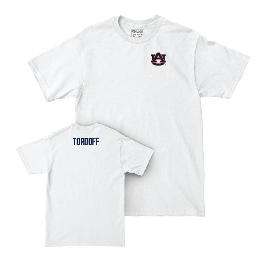 Auburn Equestrian White Logo Comfort Colors Tee - Alexia Tordoff Small