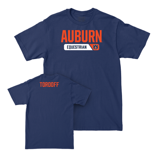 Auburn Equestrian Navy Staple Tee - Alexia Tordoff Small