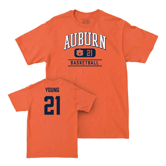 Auburn Women's Basketball Orange Arch Tee - Audia Young Small