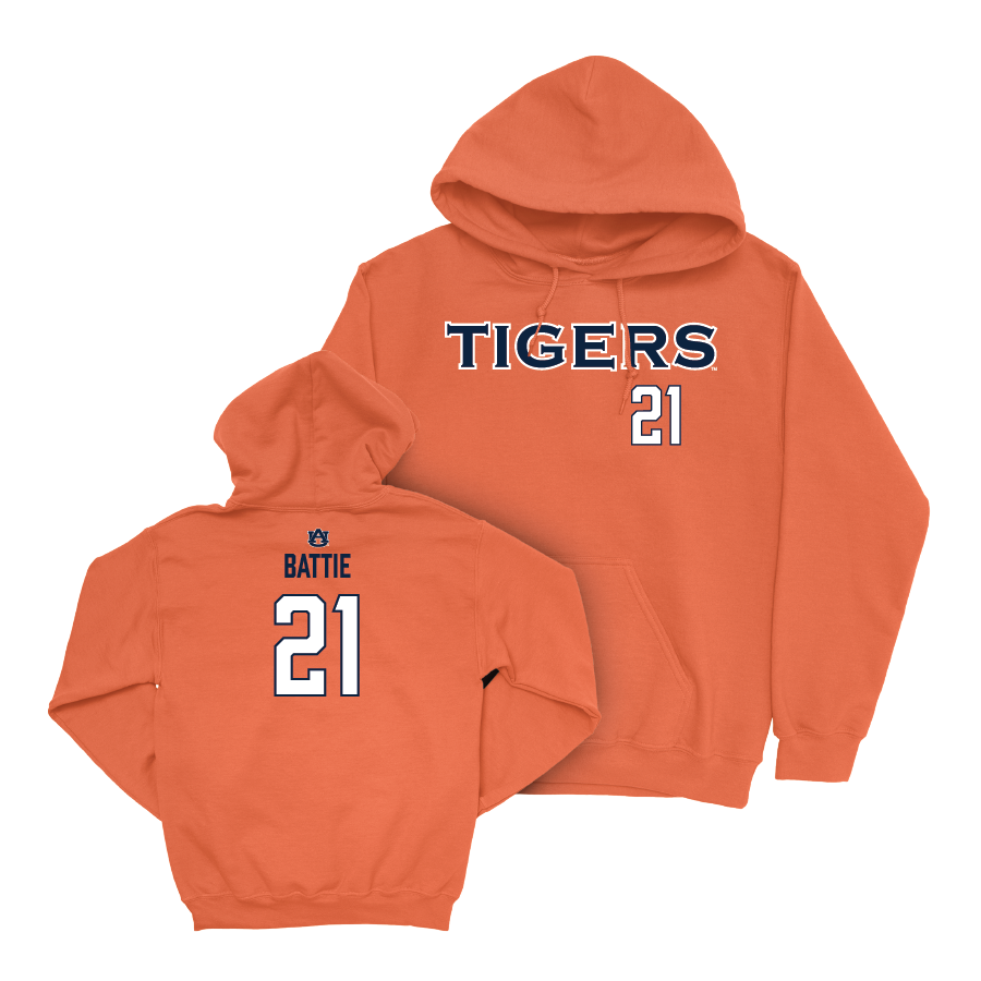 Auburn Football Orange Tigers Hoodie - Brian Battie Small