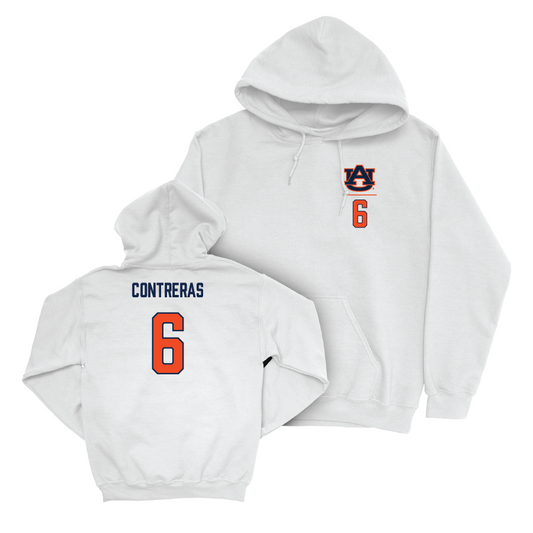 Auburn Women's Soccer White Logo Hoodie - Becky Contreras Small