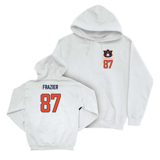 Auburn Football White Logo Hoodie - Brandon Frazier Small