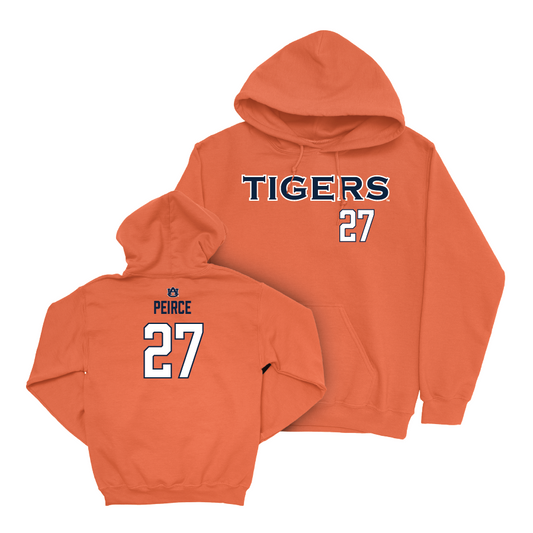 Auburn Baseball Orange Tigers Hoodie - Bobby Peirce Small