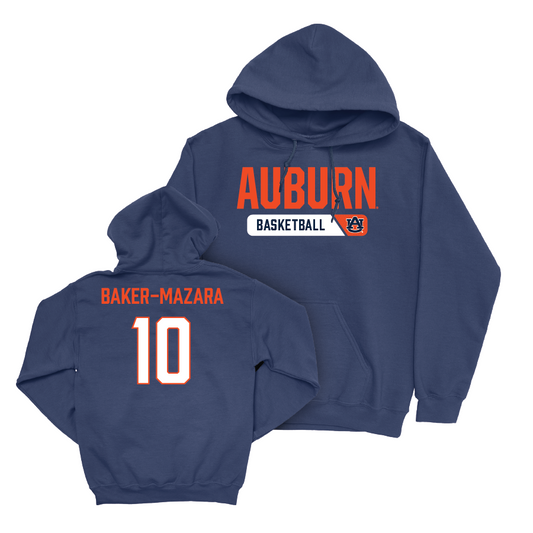 Auburn Men's Basketball Navy Staple Hoodie  - Chad Baker-Mazara Small