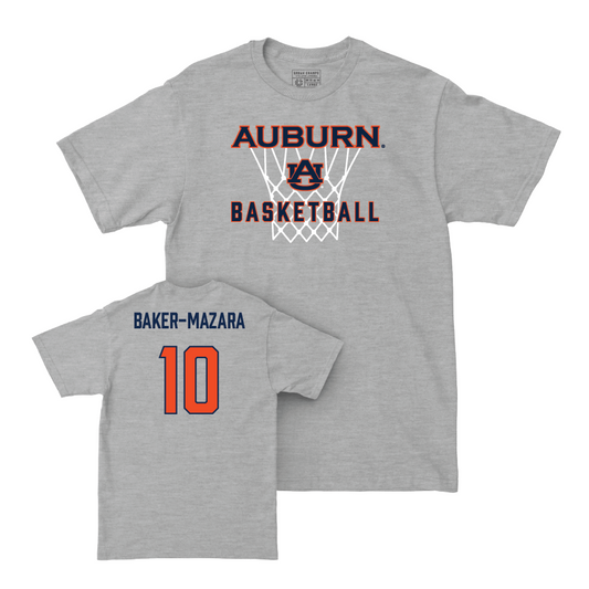 Auburn Men's Basketball Sport Grey Hardwood Tee  - Chad Baker-Mazara Small