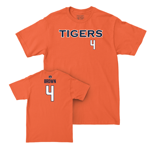 Auburn Football Orange Tigers Tee - Camden Brown Small