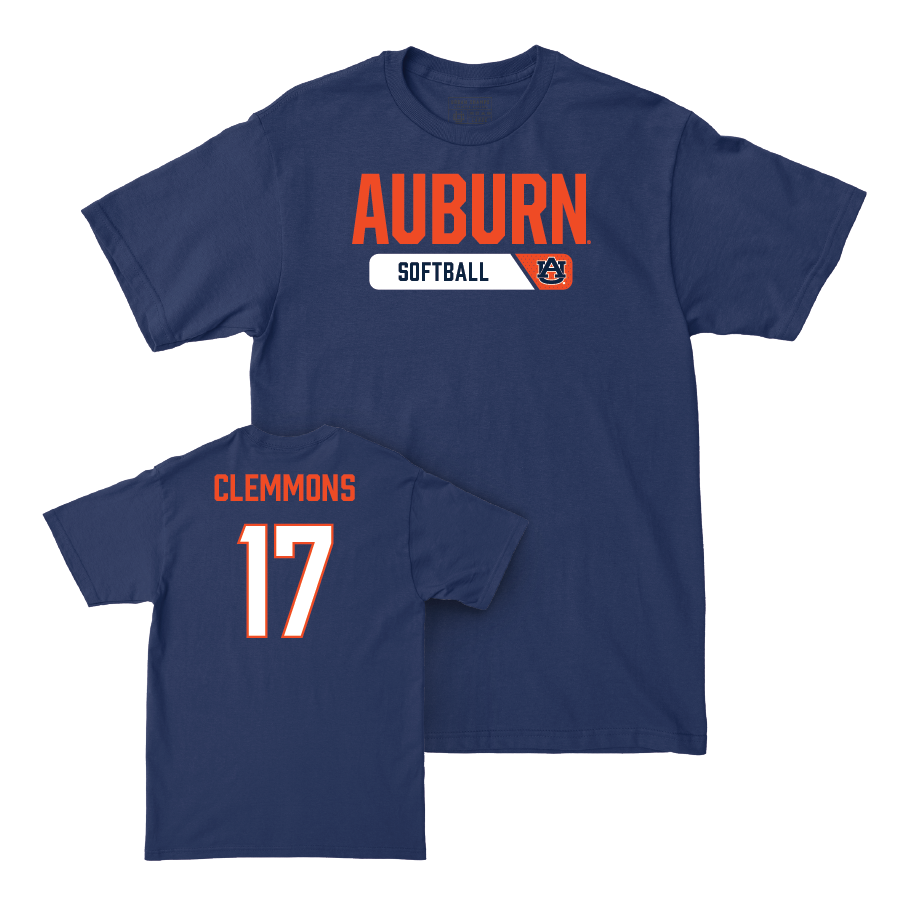 Auburn Softball Navy Staple Tee  - Chalea Clemmons Small