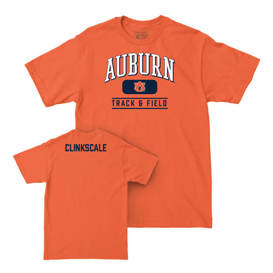 Auburn Women's Track & Field Orange Arch Tee - Chante Clinkscale Small