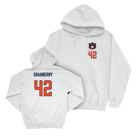 Auburn Football White Logo Hoodie - Coleman Granberry Small