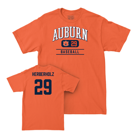 Auburn Baseball Orange Arch Tee - Christian Herberholz Small