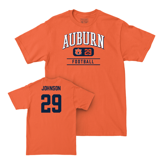 Auburn Football Orange Arch Tee - C.J. Johnson Small