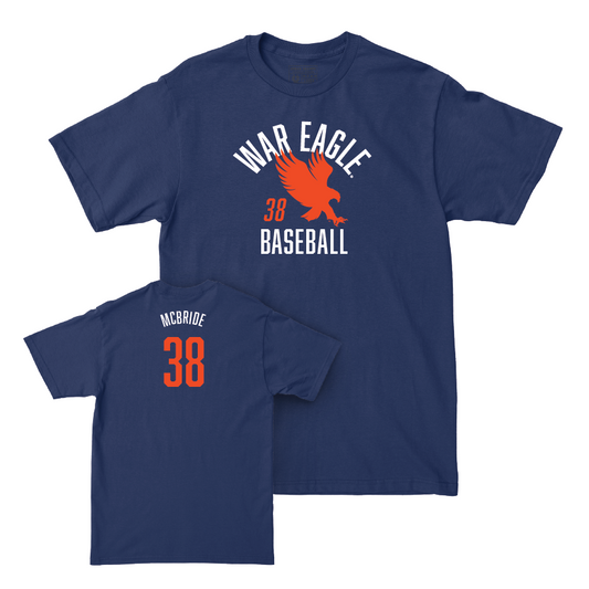 Auburn Baseball Navy War Eagle Tee - Conner McBride Small