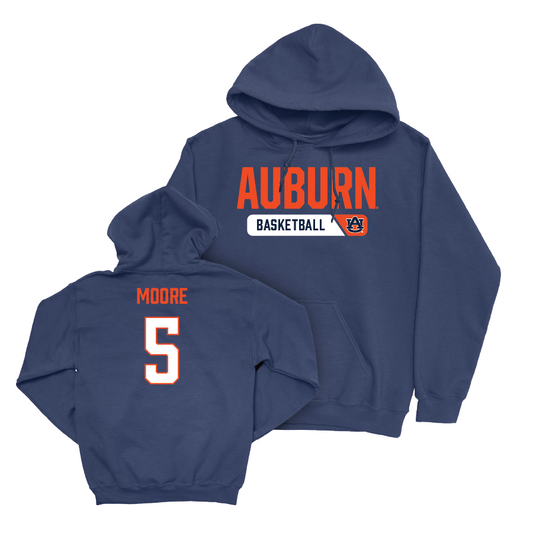 Auburn Men's Basketball Navy Staple Hoodie - Chris Moore Small