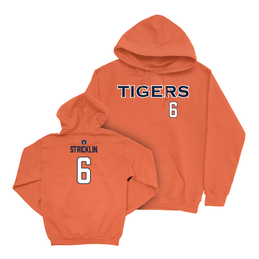 Auburn Baseball Orange Tigers Hoodie - Cale Stricklin Small