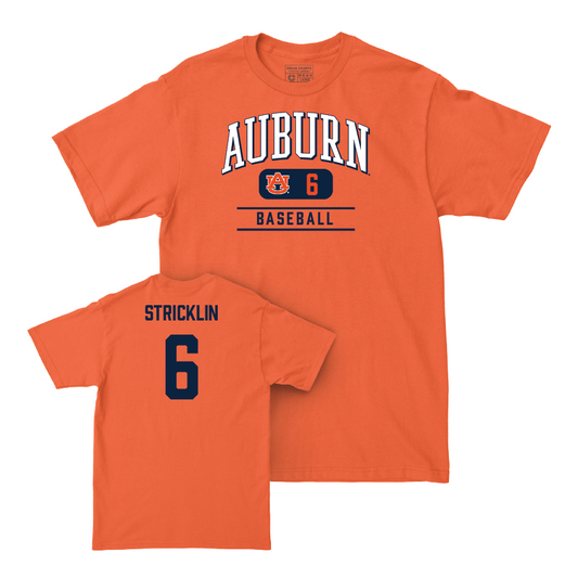 Auburn Baseball Orange Arch Tee - Cale Stricklin Small