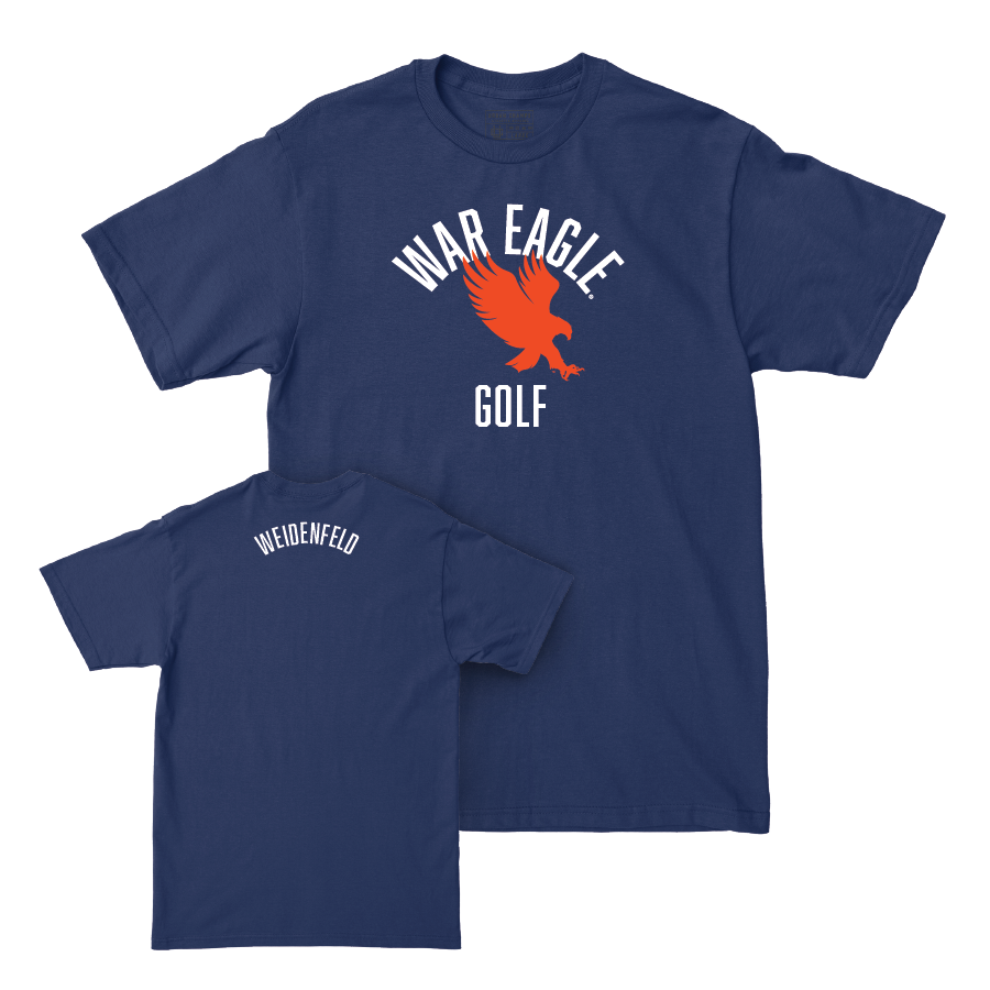 Auburn Women's Golf Navy War Eagle Tee - Casey Weidenfeld Small