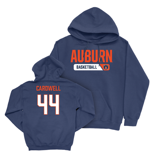 Auburn Men's Basketball Navy Staple Hoodie - Dylan Cardwell Small