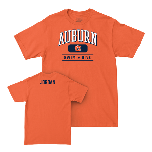 Auburn Men's Swim & Dive Orange Arch Tee - Drew Jordan Small