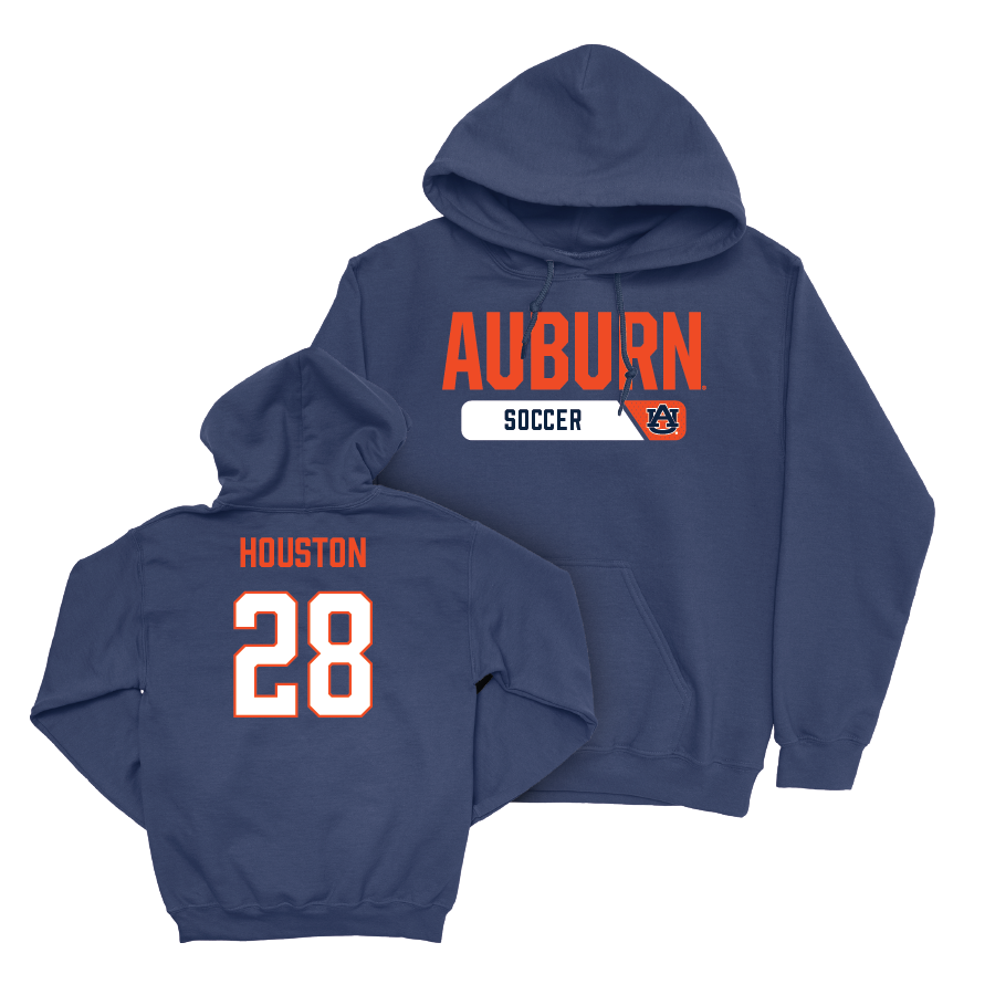 Auburn Women's Soccer Navy Staple Hoodie - Erin Houston Small