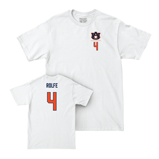 Auburn Softball White Logo Comfort Colors Tee - Emmah Rolfe Small