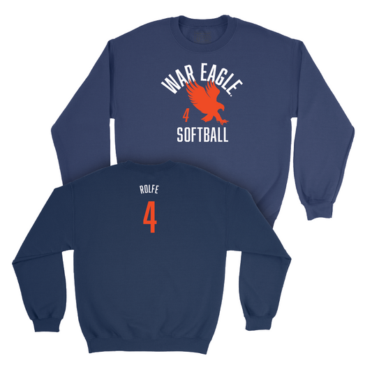 Auburn Softball Navy War Eagle Crew - Emmah Rolfe Small