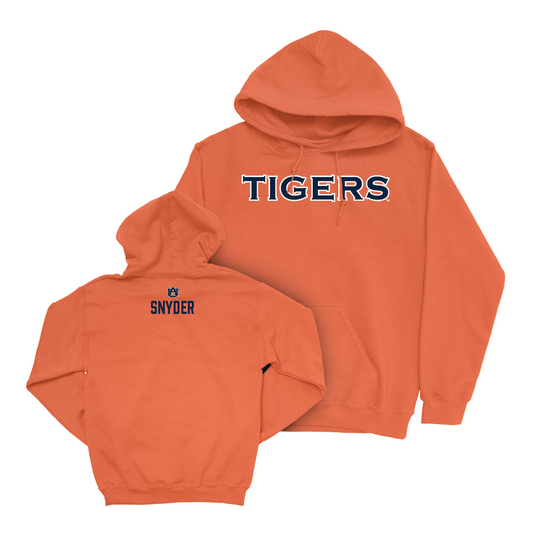 Auburn Women's Track & Field Orange Tigers Hoodie - Ethan Snyder Small