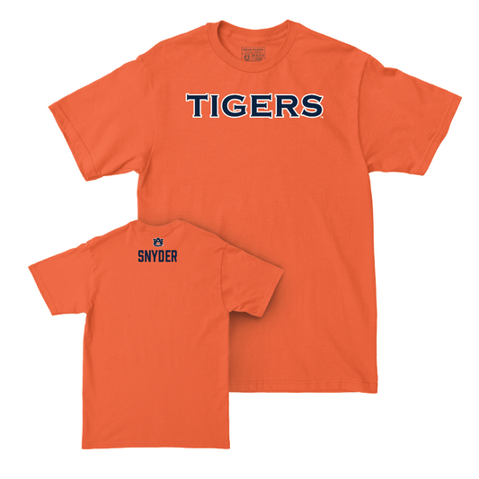 Auburn Women's Track & Field Orange Tigers Tee - Ethan Snyder Small