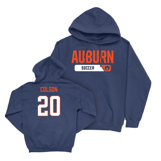 Auburn Women's Soccer Navy Staple Hoodie - Hayden Colson Small