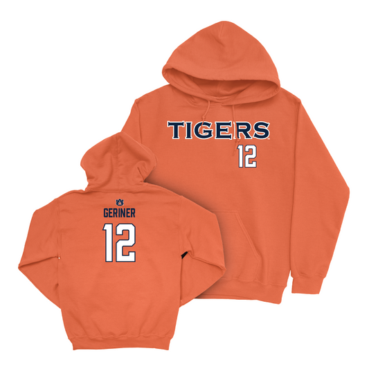 Auburn Football Orange Tigers Hoodie - Holden Geriner Small