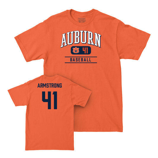 Auburn Baseball Orange Arch Tee - John Armstrong Small