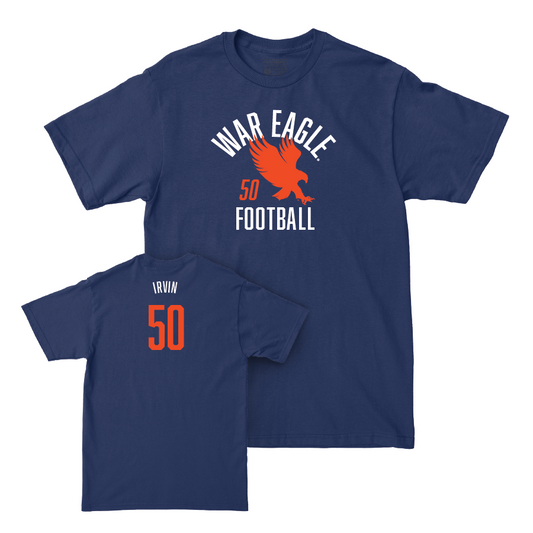 Auburn Football Navy War Eagle Tee - Jalil Irvin Small