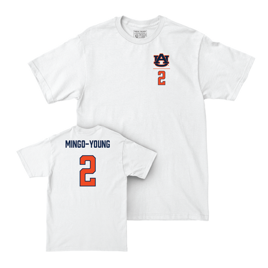 Auburn Women's Basketball White Logo Comfort Colors Tee - JaMya Mingo-Young Small