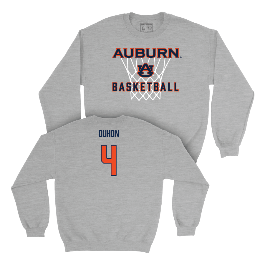 Auburn Women's Basketball Sport Grey Hardwood Crew - Kaitlyn Duhon Small