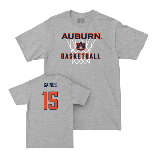 Auburn Women's Basketball Sport Grey Hardwood Tee - Kionna Gaines Small