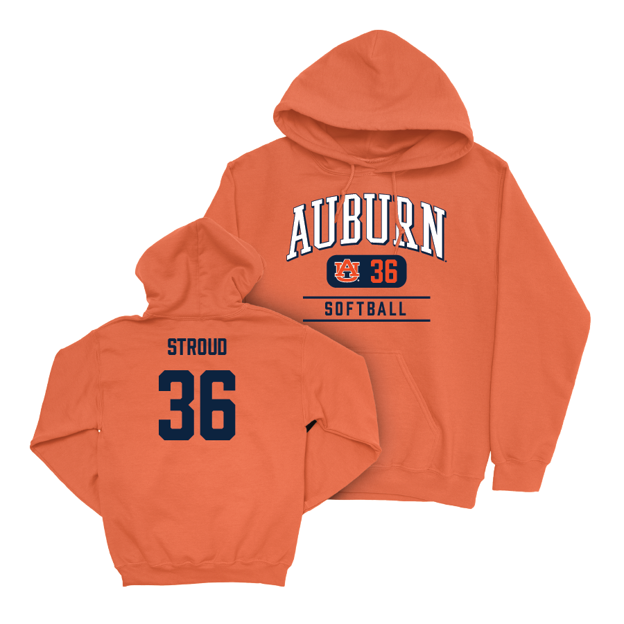 Auburn Softball Orange Arch Hoodie  - Kyla Stroud Small