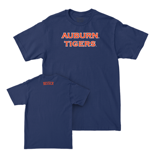 Auburn Men's Track & Field Navy Sideline Tee - LeBron Bessick Small