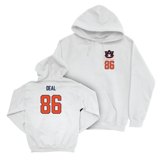 Auburn Football White Logo Hoodie - Luke Deal Small