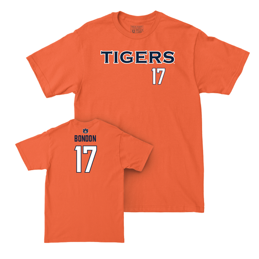 Auburn Women's Soccer Orange Tigers Tee - Maddison Bondon Small