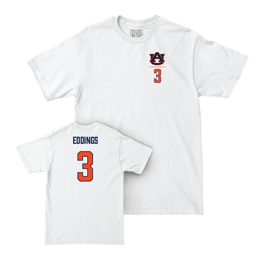 Auburn Women's Basketball White Logo Comfort Colors Tee - McKenna Eddings Small