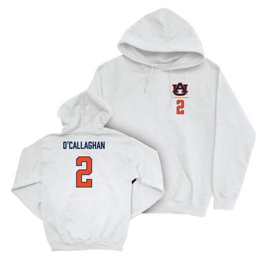 Auburn Women's Soccer White Logo Hoodie - Maquena O'Callaghan Small