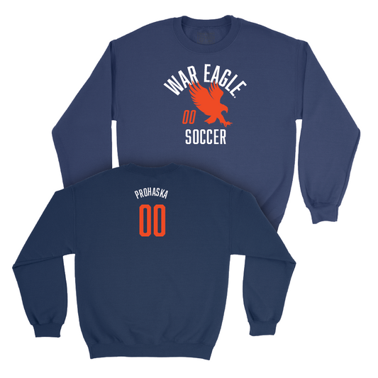 Auburn Women's Soccer Navy War Eagle Crew - Madison Prohaska Small